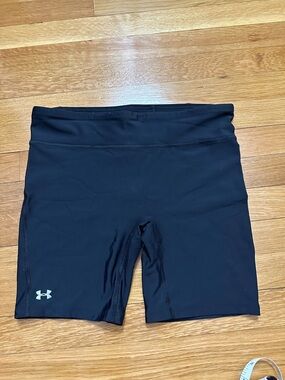 Under Armour Black High-Rise Performance Bike Shorts size large